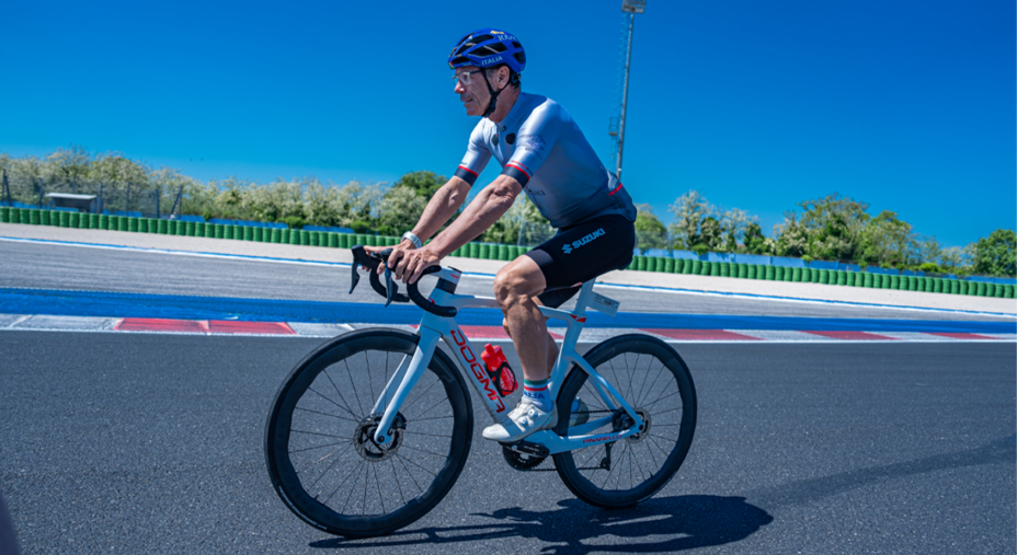 Suzuki Bike Day 2026, Davide Cassani, prova percorso, Misano World Circuit