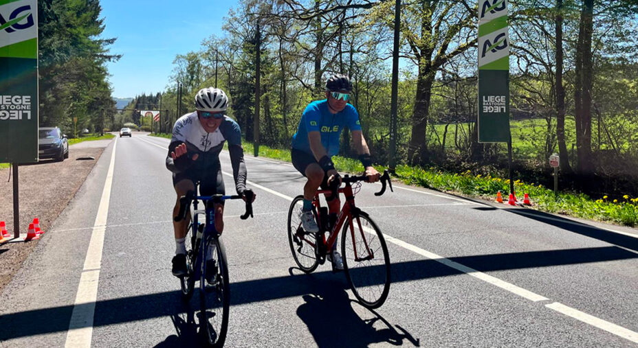 Quando Matteo Busatto allunga, l'altro Matteo resta con l'amico Didier