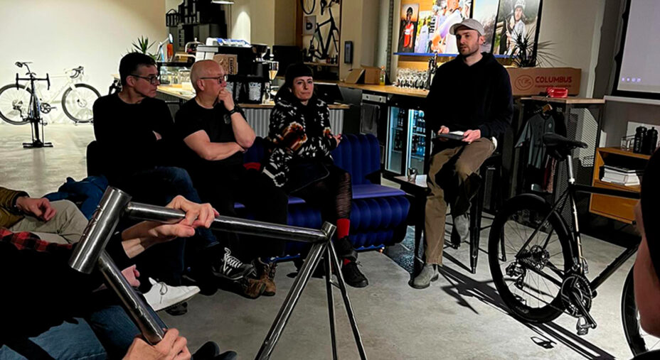 Niccolò Bonanno, telaista acciaio a Berlino (foto Alessandro Bresciani)
