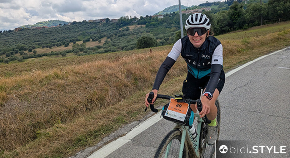 Gaia e il compagno Marco hanno pedalato sul TORO Tour, il percorso più lungo