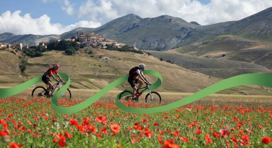 Bikeinumbria, Umbria, Tre piani di Castelluccio di Norcia, Sibillini