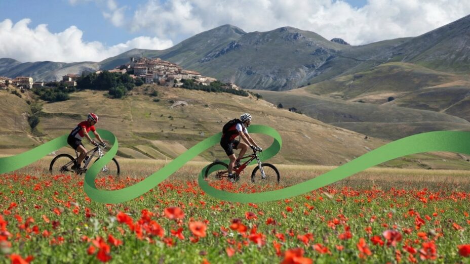 Bikeinumbria, Umbria, Tre piani di Castelluccio di Norcia, Sibillini