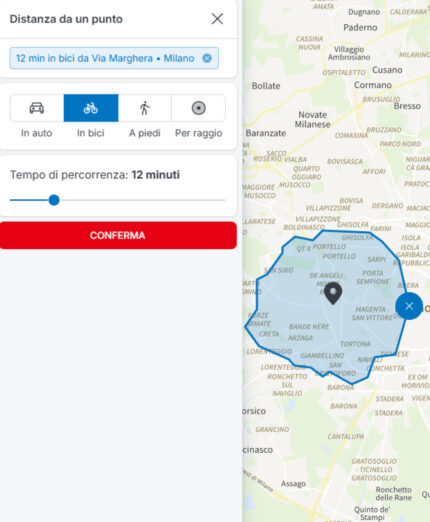 Immobiiare.it ricerca percorso casa bicicletta
