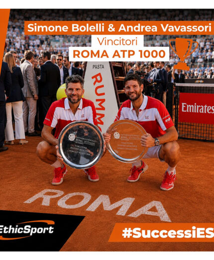 Simone Bolelli e Andrea Vavassori, doppio n.3 al mondo, semifinalisti a Parigi, testimonial EthicSport
