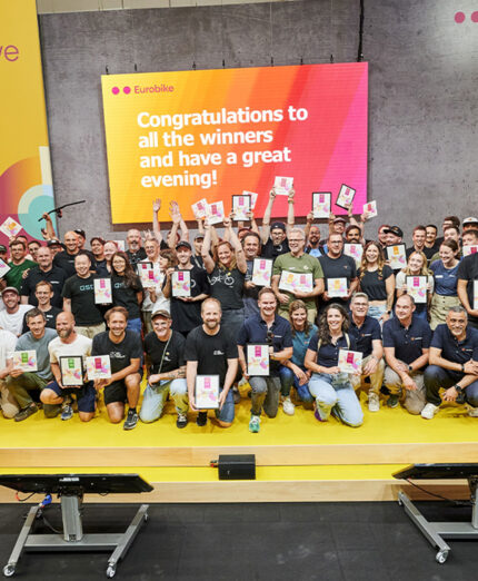 I premiati dell'ultimo Eurobike Awards. C'è grande attesa per la cerimonia di quest'anno