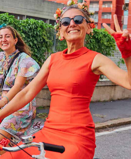 A destra Pinar Pinzuti, presidente della Fiera del Cicloturismo e membro italiano del council di Eurovelo