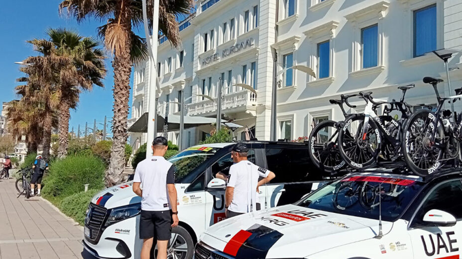 La UAE al Kursaal. Un anno per la sosta di un giorno