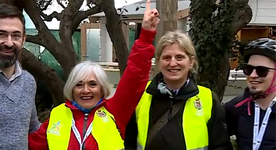 I membri della commissione europea arrivati a Livorno per valutare la sua ciclabilità
