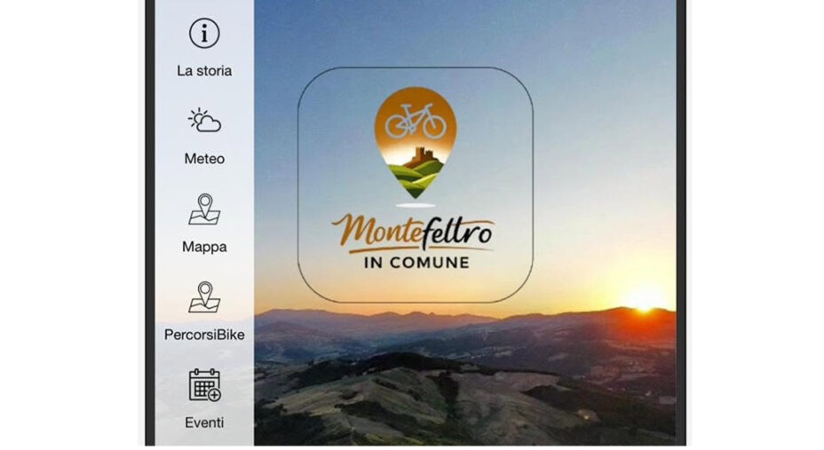 La App MyMontefeltro è frutto del progetto Bici in Comune voluto dal Ministro per lo Sport e i Giovani e dall'ANCI