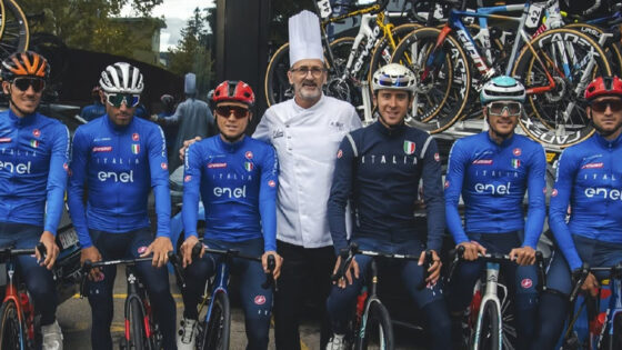 Campionati del mondo di ciclismo, Zurigo 2024, chez Tiziano Brichese, nazionale italiana