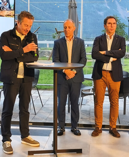 Alla presentazione di Molveno sono intervenuti anche Maurizio Rossini, il presidente FCI Dagnoni e Giovanni Battaiola