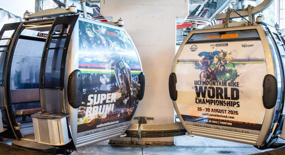 Il mondiale MTB dal 26 al 30 agosto è una presenza fissa nella comunicazione (foto Val di Sole Bikeland)