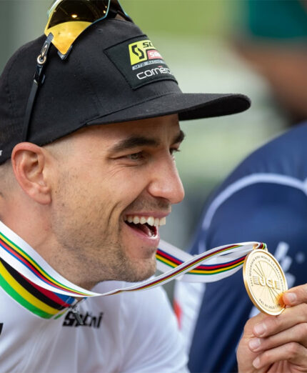 I mondiali del 2021 vennero vinti da Nino Schurter, il più grande di tutti i tempi (foto Val di Sole Bikeland)