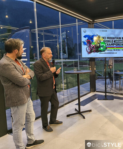 Fabio Sacco e Luciano Rizzo hanno illustrato a Molveno il programma dei mondiali in Val di Fassa