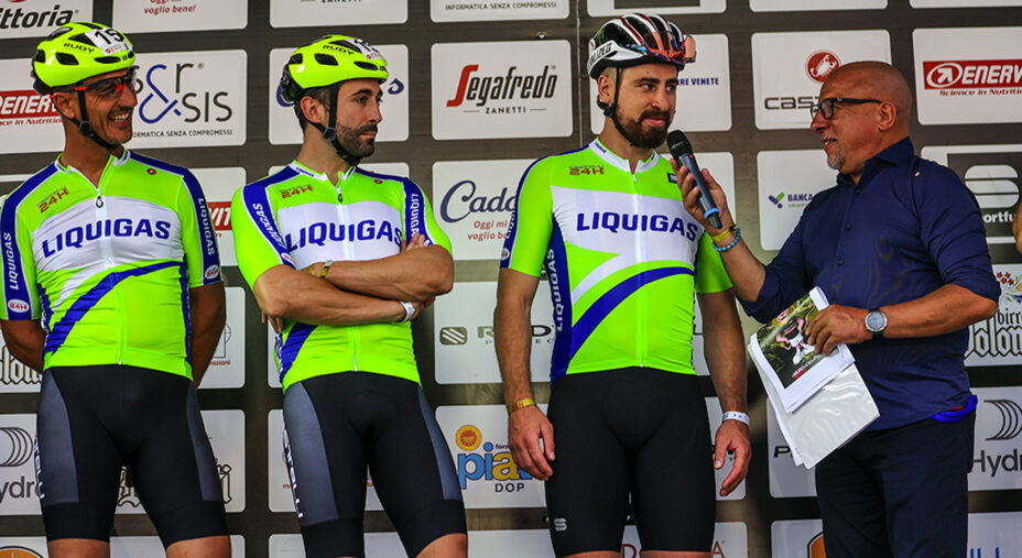 Questa volta Sagan ha portato un team tutto slovacco (immagine 24h Feltre)
