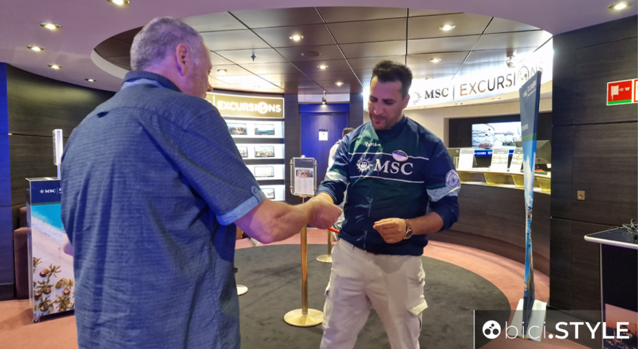 MSC Bike Leader, Desk Escursioni