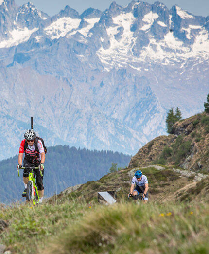 Lo scenario del Passo San Marco è inconfondibile (foto Enjoy Stelvio Valtellina)