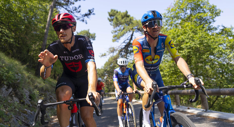 Matteo Trentin e Giulio Ciccone, entrambi in preparazione del Tour de France, sono fra i promotori di Triple Crown (foto Marco Muriella)