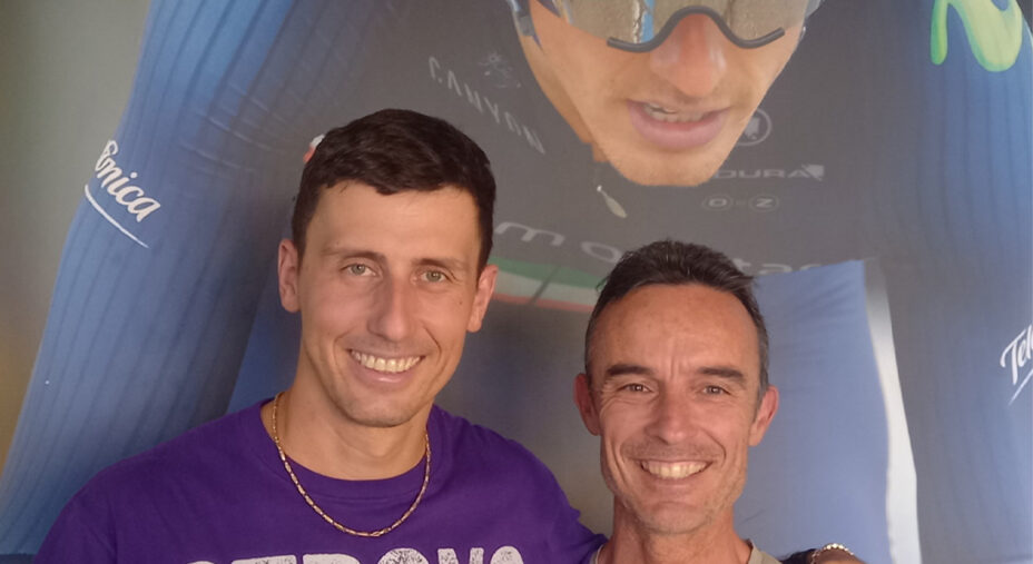 Adriano Malori, a sinistra, con Filippo Agnetti di BMZ Europe