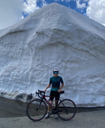 Le principali uscite di Brignone in bici sono nella sua Val d'Aosta, affrontando salite e discese e godendo di panorami unici