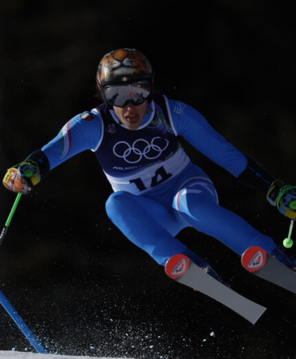 Il curriculum di Federica è impressionante: 2 ori olimpici e mondiali, 2 Coppe del mondo con 37 vittorie (foto FISI)