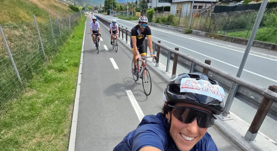 Brignone ama principalmente le uscite in bici in compagnia. Vuole effettuare anche uscite in bike packing