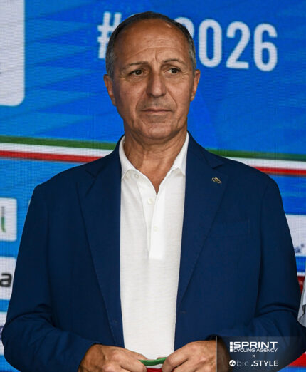 Cordiano Dagnoni, 62 anni, presidente della Federazione Ciclismo dal 2021