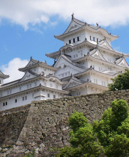 Il bellissimo Castello di Himeji, del XVII secolo, Patrimonio dell'Unesco, con tariffe diverse per i turisti esteri