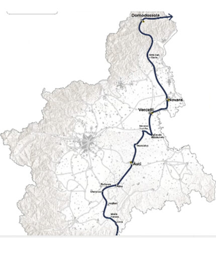 Il percorso de La Via del Mare parte da Locarno, ed entra in Piemonte a Domodossola scendendo verso la Liguria