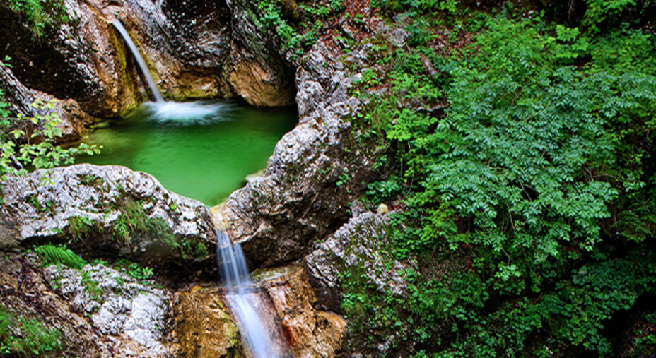 Slovenia Green cascate