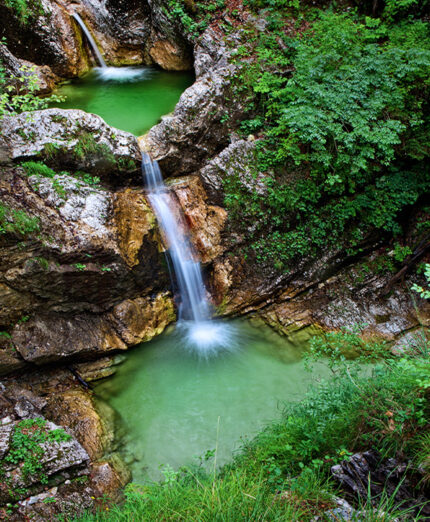Slovenia Green cascate