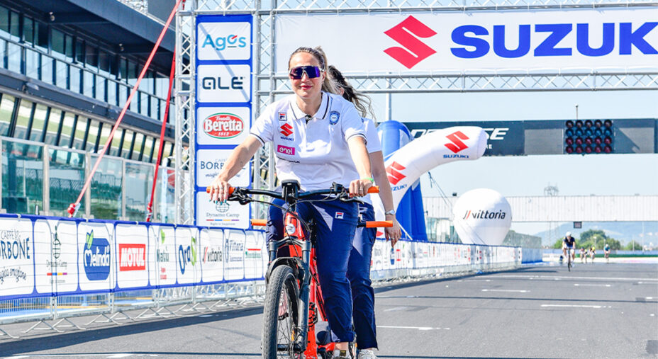 Francesca Lollobrigida in sella a Misano. La biolimpionica si fermerà per il 2027 per maternità