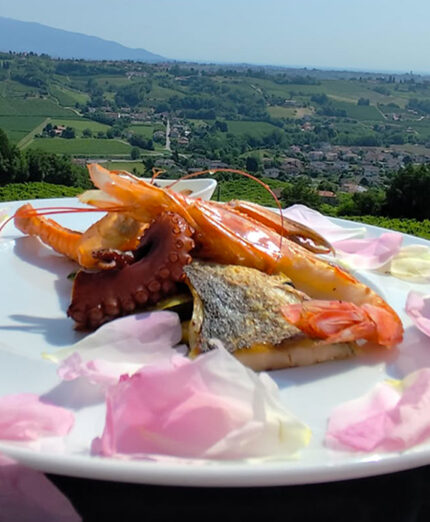 Il menù di Ca' del Poggio ha nel pesce il suo protagonista