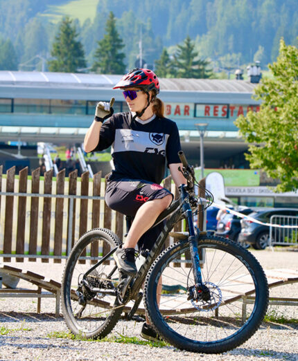 Marion Leitner è bike guide e responsabile della Bike School