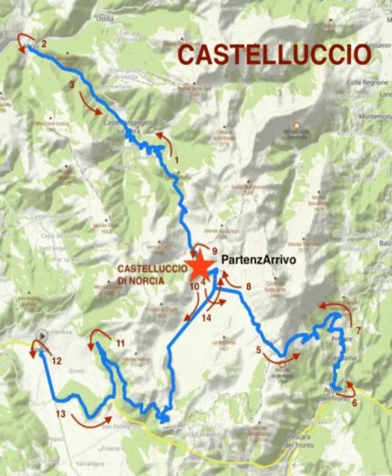Brevetto Castelluccio degli Eroi, Norcia, Umbria, Marche, Monti Sibillini