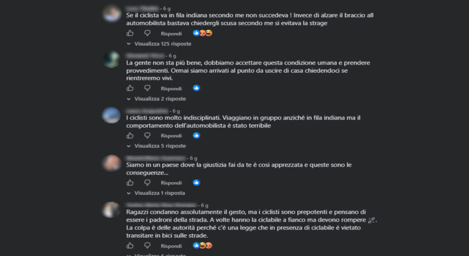 Editoriale perché ci odiano, social, facebook, odio ciclisti,