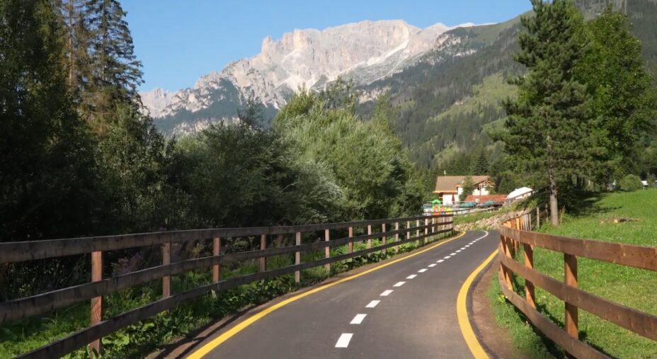 Completamento Ciclovia Val di Fiemme Val di Fassa, Canazei, Trentino (foto Provincia Autonoma di Trento)