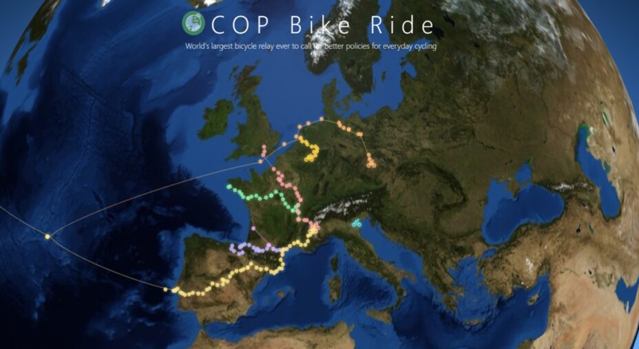 Cop31 Bike Ride, ciclostaffetta per il clima