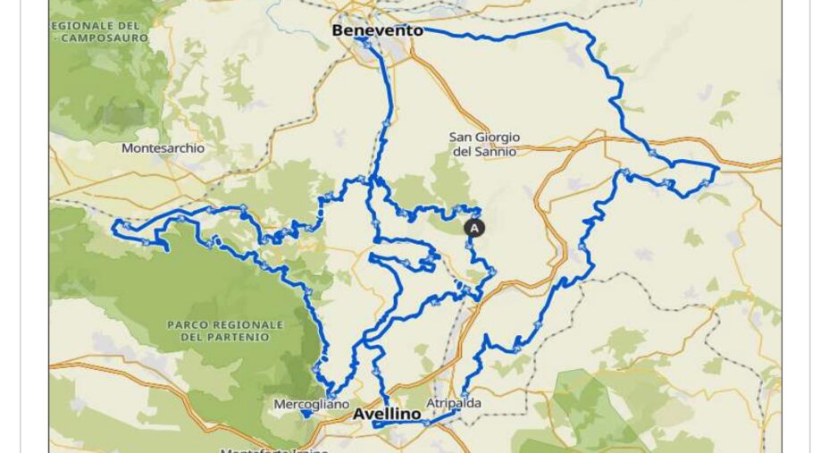 Gal Partenio in bici, Campania, Irpinia, Benevento, Avellino