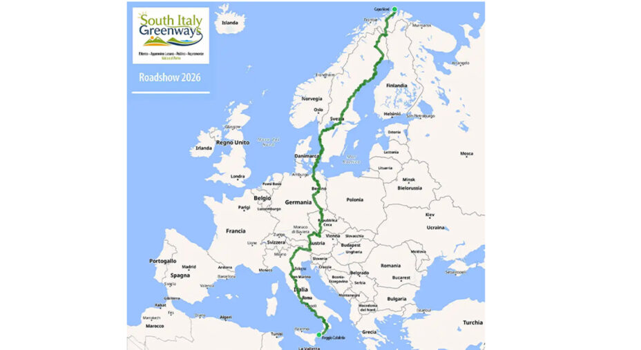 Il dettaglio del percorso seguito per promuovere la Ciclovia dei Parchi di Calabria, anche con incontri cittadini