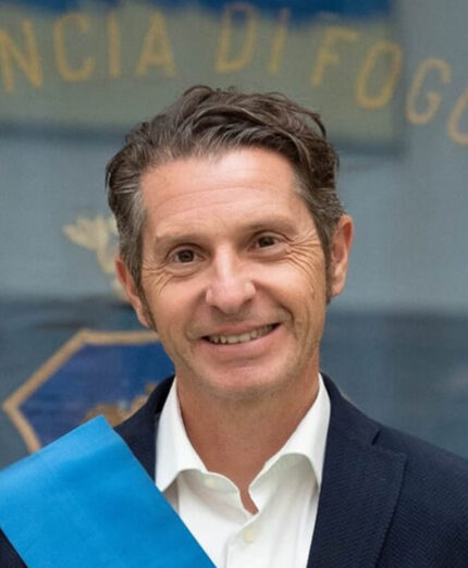Il presidente della Provincia di Foggia e Sindaco di Vieste Giuseppe Nobiletti