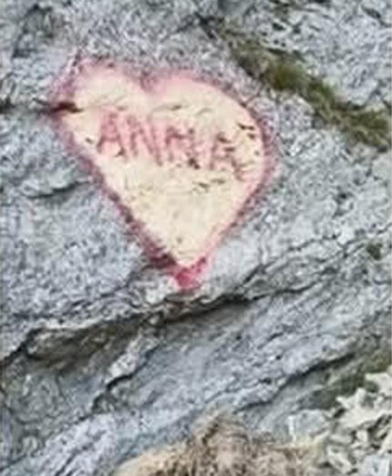 Il gesto romantico ma sconsiderato del cuore dipinto ha fatto il giro del mondo attraverso i social