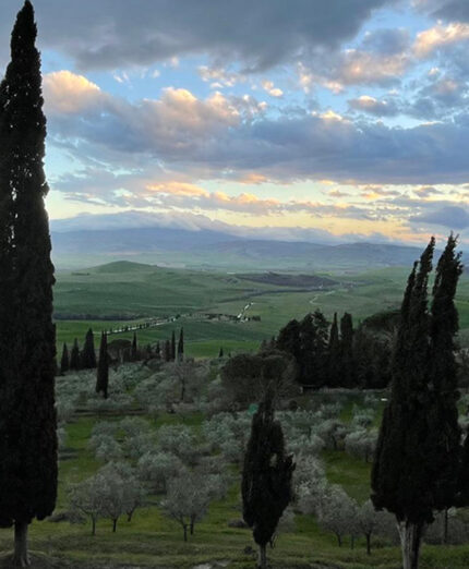 Viaggio nel Medioevo, paesaggio toscano