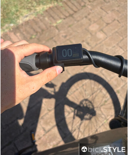 Il livello di assistenza alla pedalata è regolato direttamente dal manubrio tramite il display OLI High Vision