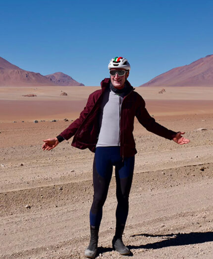Anche Umberto Corti ha corso in bici, puntando sulla MTB. Ha progettato lui le bici per la Bolilvia