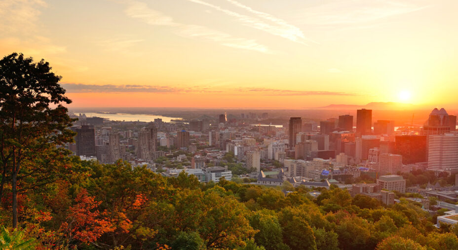 Una veduta di Montreal da Mont Royal: ai suoi piedi si concluderanno le gare dei mondiali di settembre (depositphotos.com)