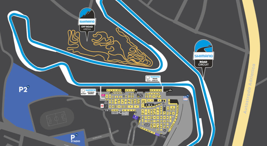 International Bike Festival si trova nerl parcheggio dell'autodromo alle spalle del paddock e dei box dei team