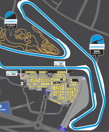 International Bike Festival si trova nerl parcheggio dell'autodromo alle spalle del paddock e dei box dei team