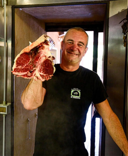 Le primizie toscane a casa Guarguaglini non mancano: come si può fare a meno di una vera fiorentina?