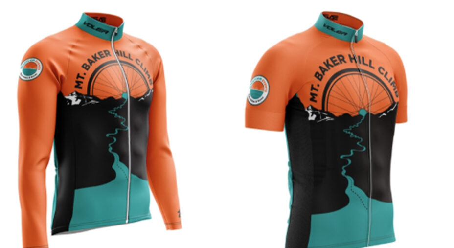 La maglia ufficiale della Mt. Baker Hill Climb edizione 2026